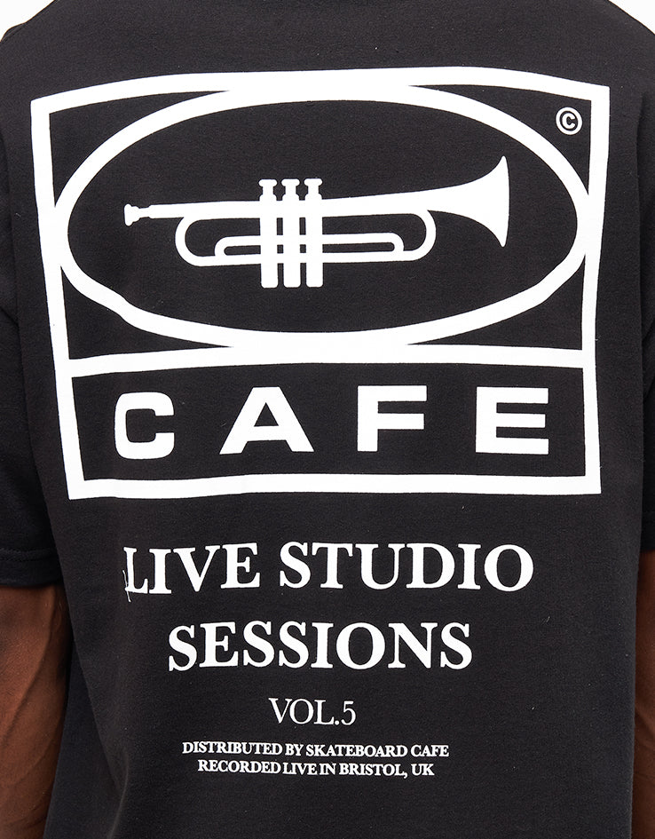 Skateboard Cafe 45 T-Shirt - Black/White