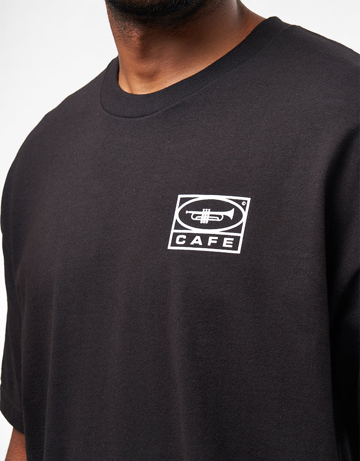 Skateboard Cafe 45 T-Shirt - Black/White