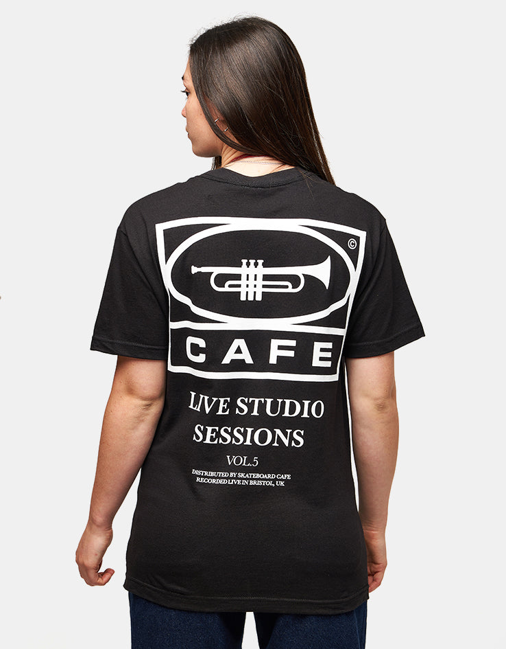 Skateboard Cafe 45 T-Shirt - Black/White