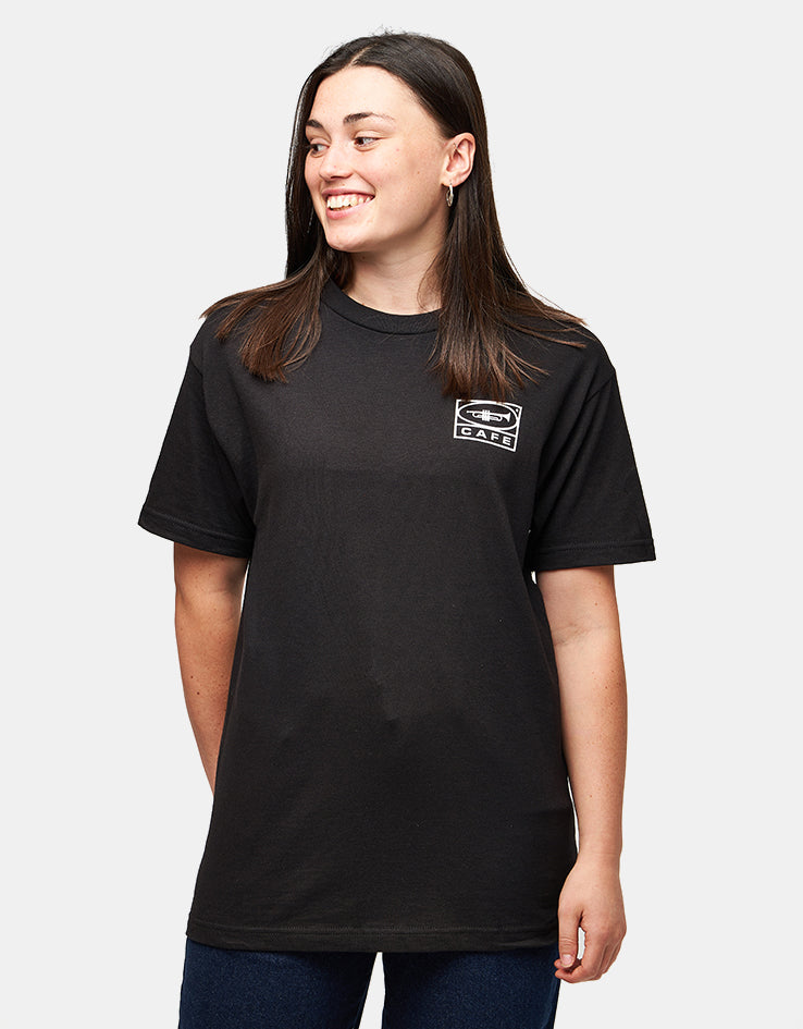 Skateboard Cafe 45 T-Shirt - Black/White