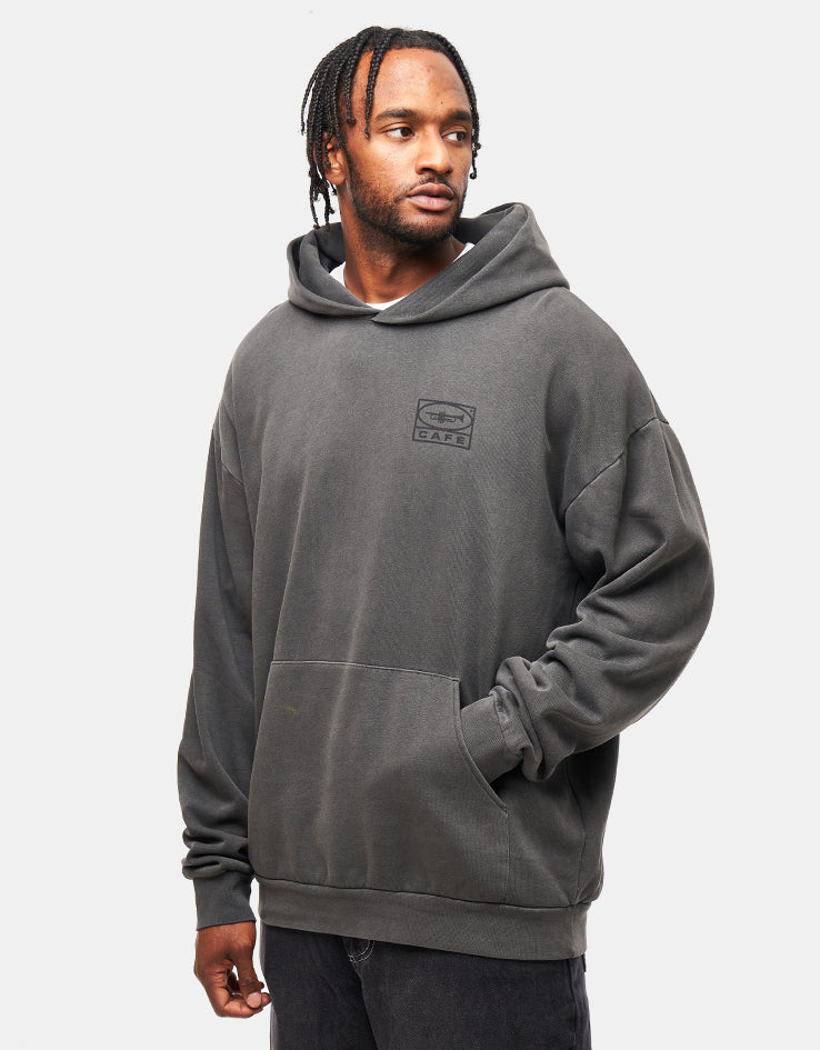 Skateboard Cafe 45 Pullover Hoodie - Charcoal/Black