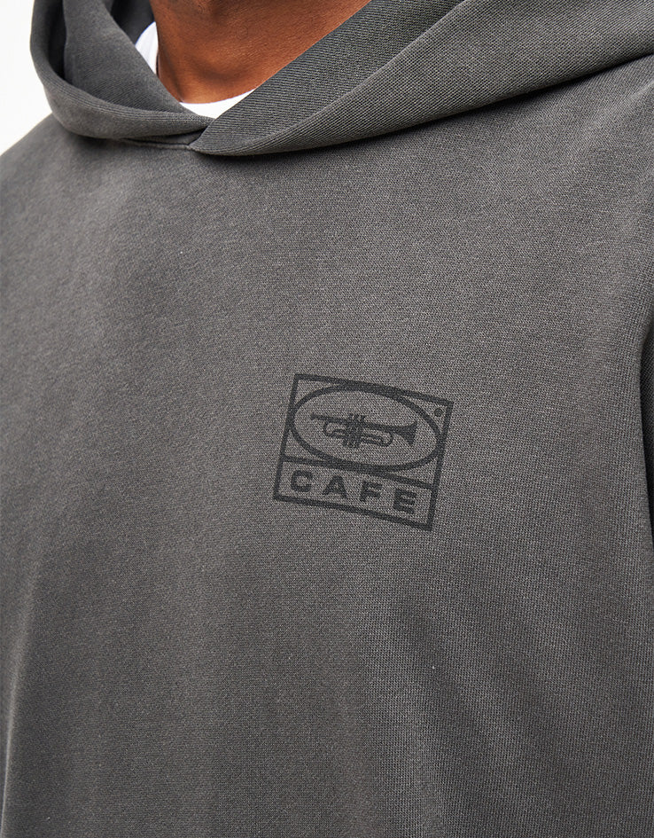 Skateboard Cafe 45 Pullover Hoodie - Charcoal/Black