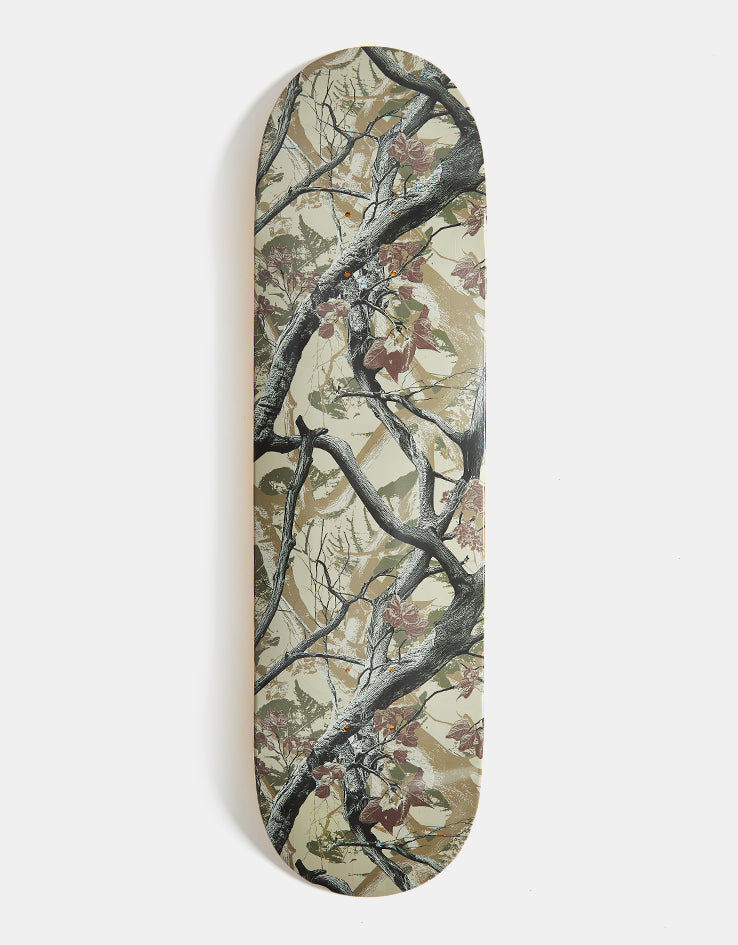 Route One Forest Camo Athletic Logo Skateboard Deck - 8.5"