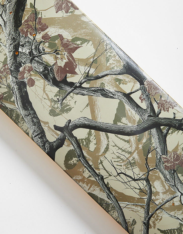 Route One Forest Camo Athletic Logo Skateboard Deck - 8.5"