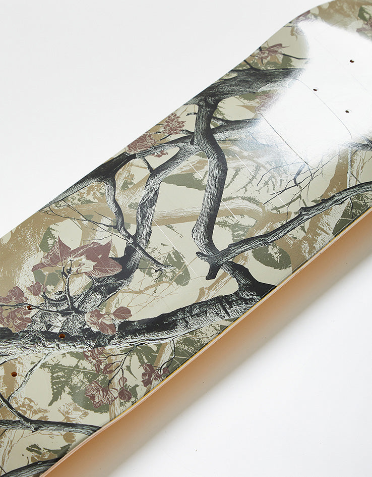 Route One Forest Camo Athletic Logo Skateboard Deck - 8.5"
