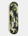 Route One Woodland Camo Athletic Logo Skateboard Deck - 8.25"
