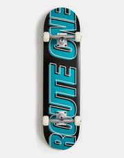 Route One Offset Athletic Logo Custom Set-Up Complete Skateboard - 8"