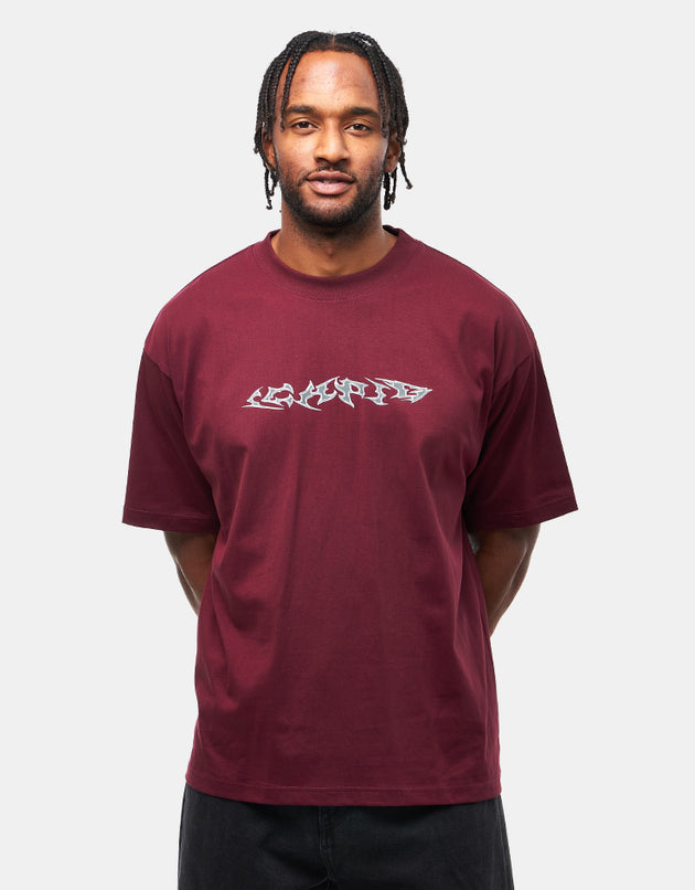 ICHPIG Razor T-Shirt - Dark Maroon