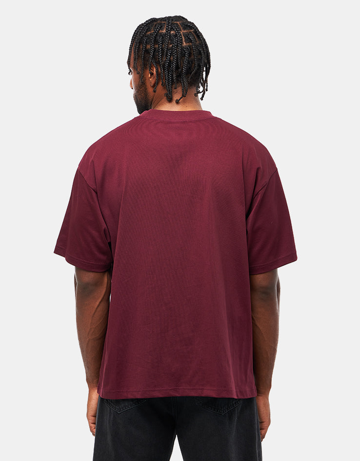 ICHPIG Razor T-Shirt - Dark Maroon