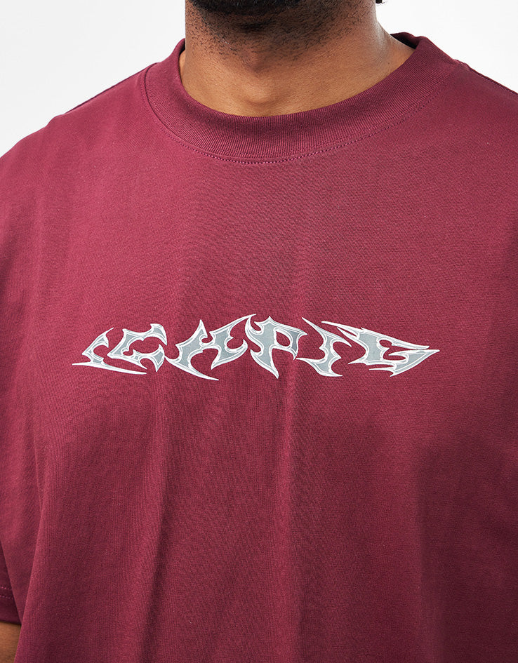 ICHPIG Razor T-Shirt - Dark Maroon