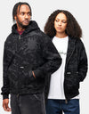 ICHPIG Splatter Zip-Up Hoodie - Black