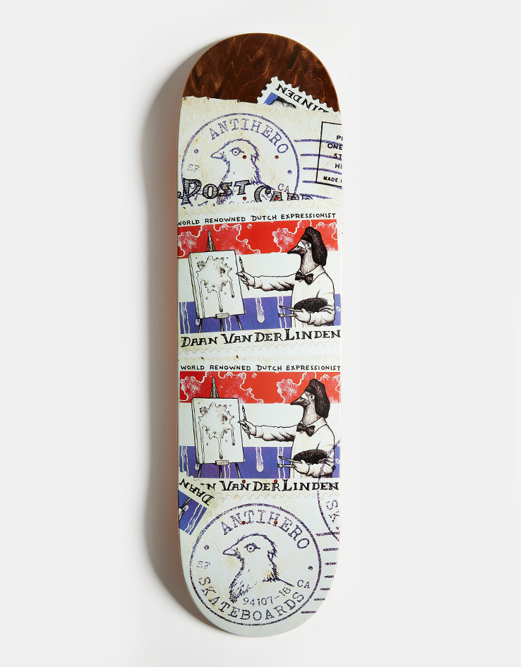 Anti Hero Daan Postal Skateboard Deck - 8.5"