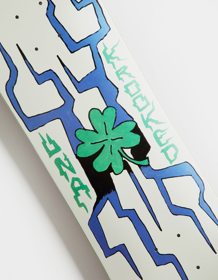 Krooked Una Lightning Clover Skateboard Deck - 8.28"