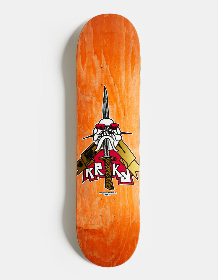 Krooked Skull Sword Skateboard Deck - 8.25"
