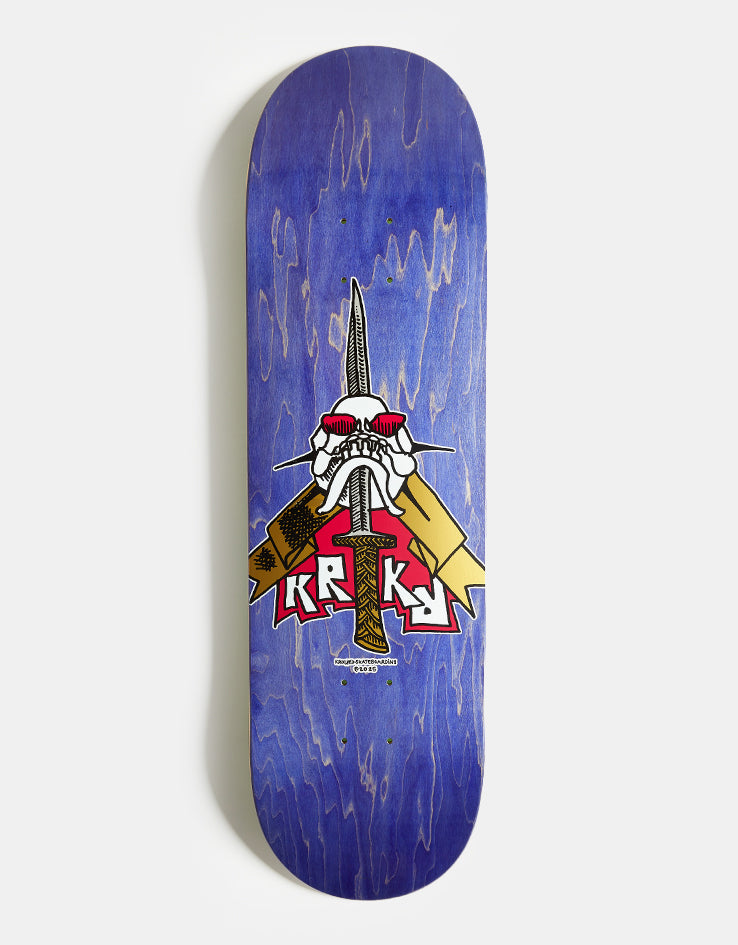 Krooked Skull Sword Skateboard Deck - 8.75"