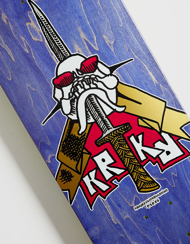 Krooked Skull Sword Skateboard Deck - 8.75"