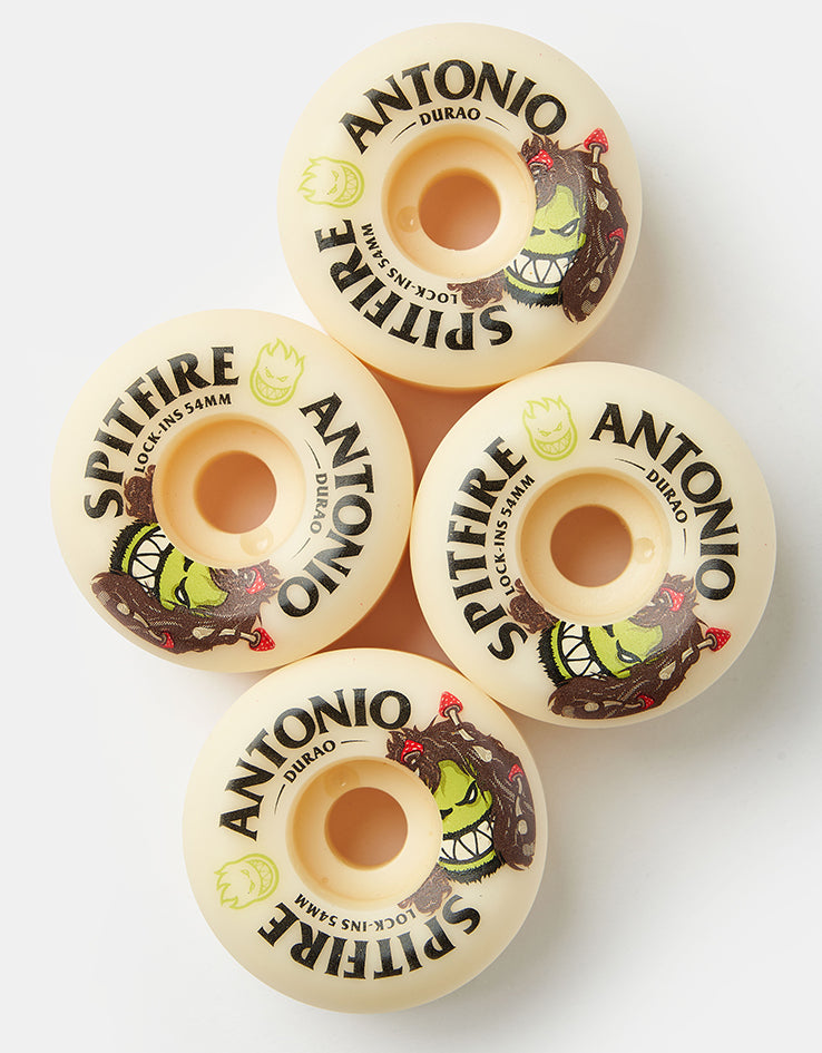 Spitfire Antonio Burn Squad Formula Four Lock-Ins 99d Skateboard Wheels - 54mm