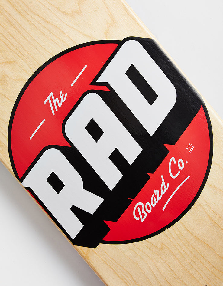 Rad Solid Logo Skateboard Deck - 8"