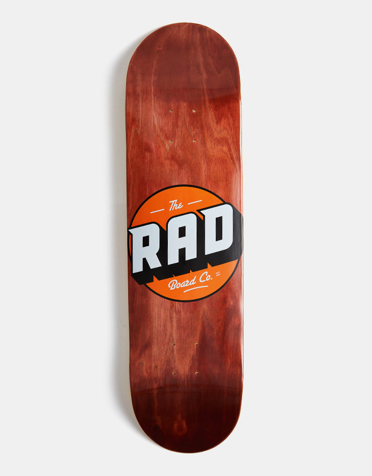 Rad Solid Logo Skateboard Deck - 8.25"