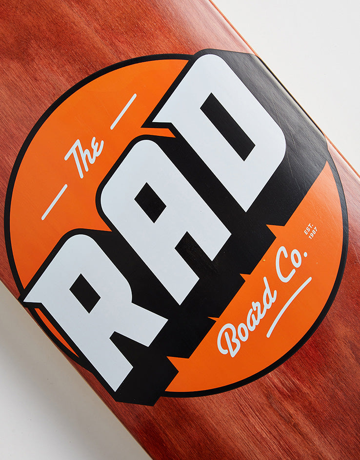 Rad Solid Logo Skateboard Deck - 8.25"