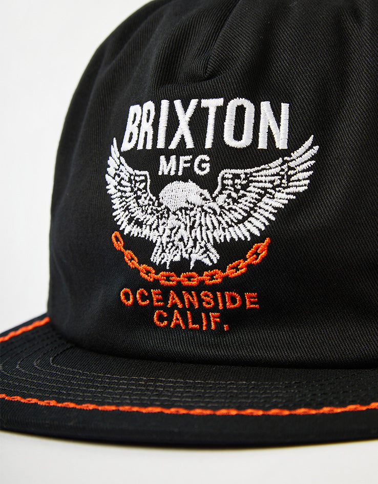 Brixton Waller Snapback Cap - Black
