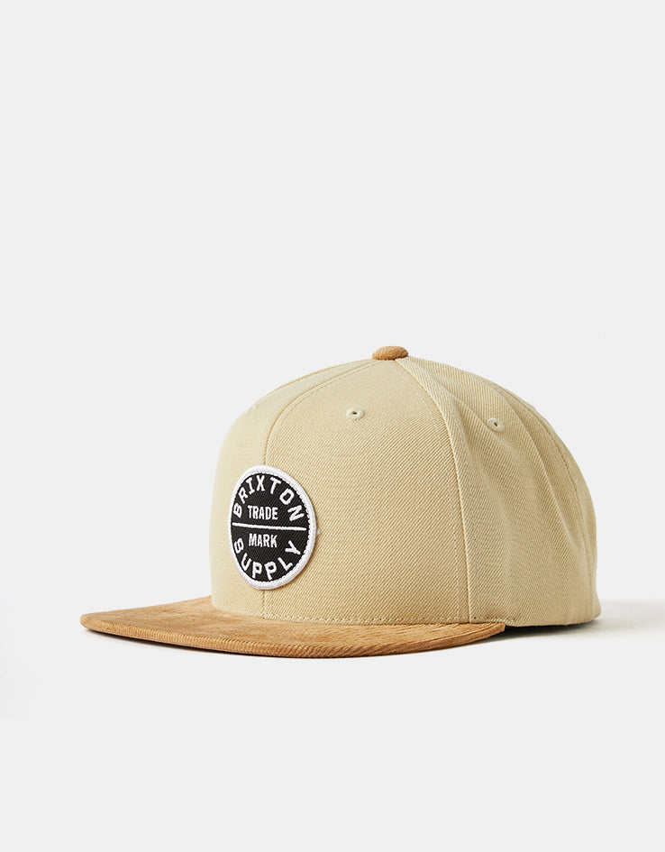 Brixton Oath III Snapback Cap - Sand/Light Brown Corduroy