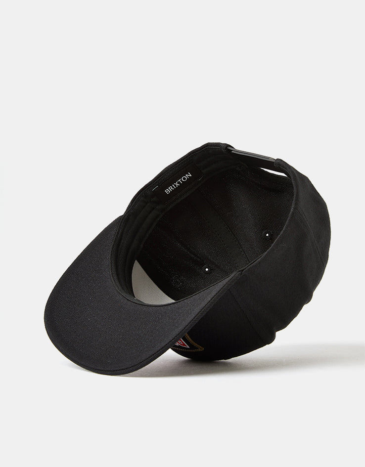 Brixton Lightning Snapback Cap - Black