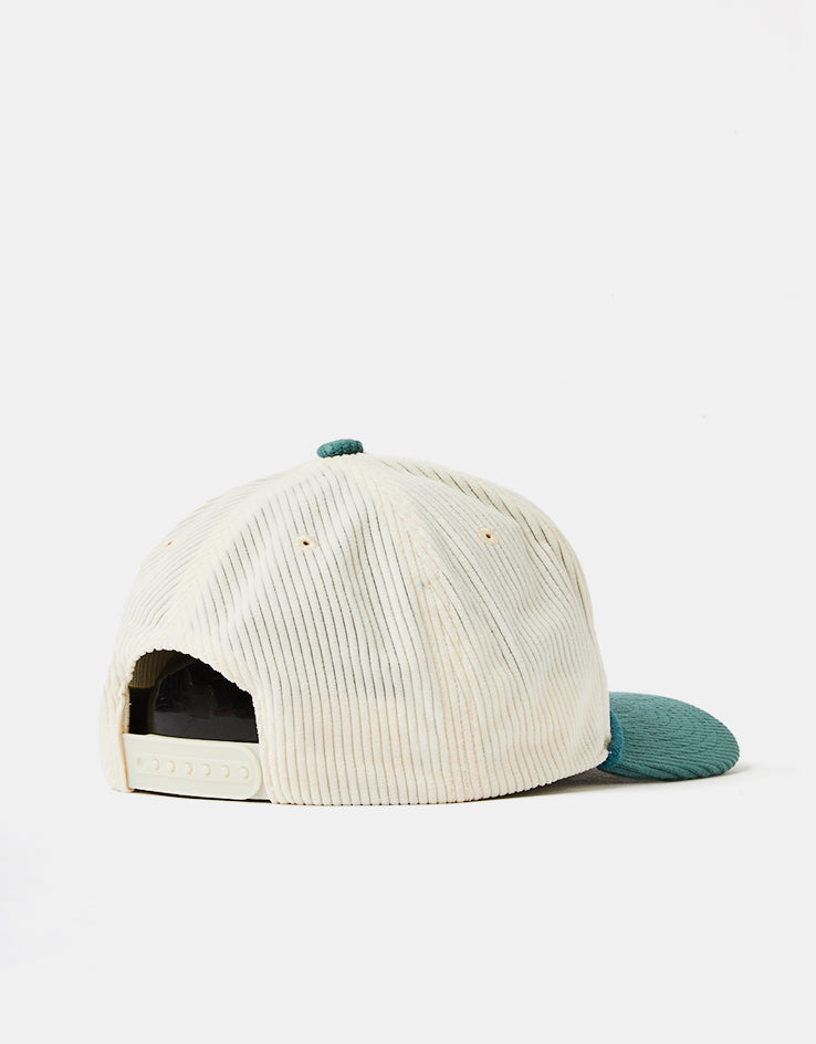 Brixton Pierson Snapback Cap - Night Sage/Off White Corduroy
