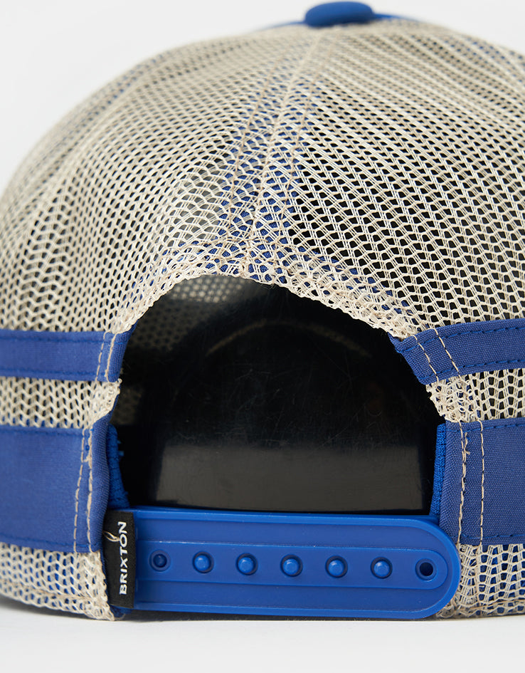 Brixton x Ford Built Tough Trucker Cap - Ford Blue/Wimbledon White