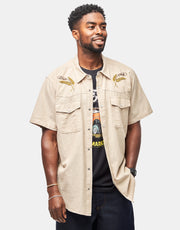 Brixton x Ford Western S/S Shirt - Khaki