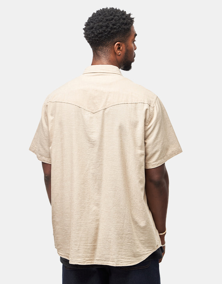 Brixton x Ford Western S/S Shirt - Khaki