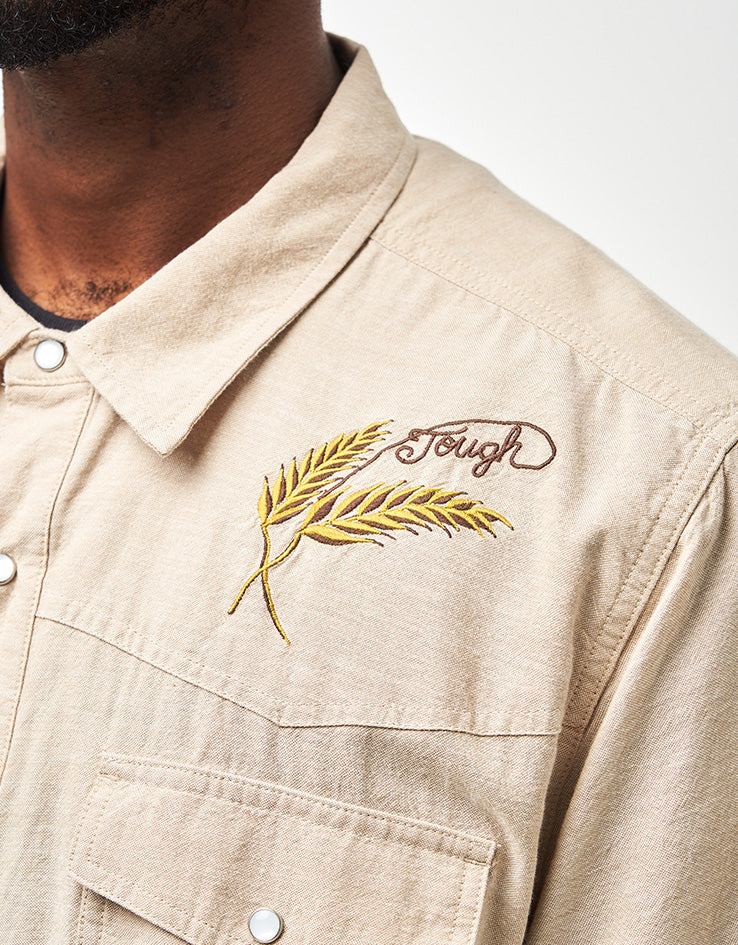 Brixton x Ford Western S/S Shirt - Khaki