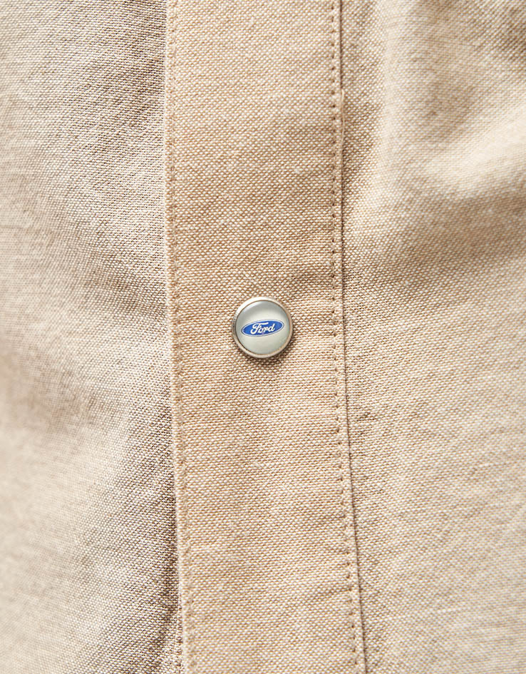 Brixton x Ford Western S/S Shirt - Khaki