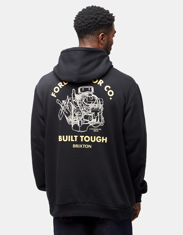 Brixton x Ford Built Tough Pullover Hoodie - Burnt Rubber