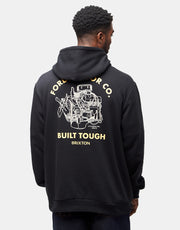 Brixton x Ford Built Tough Pullover Hoodie - Burnt Rubber