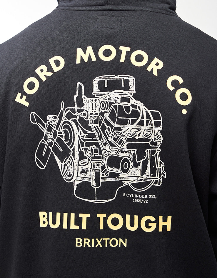Brixton x Ford Built Tough Pullover Hoodie - Burnt Rubber