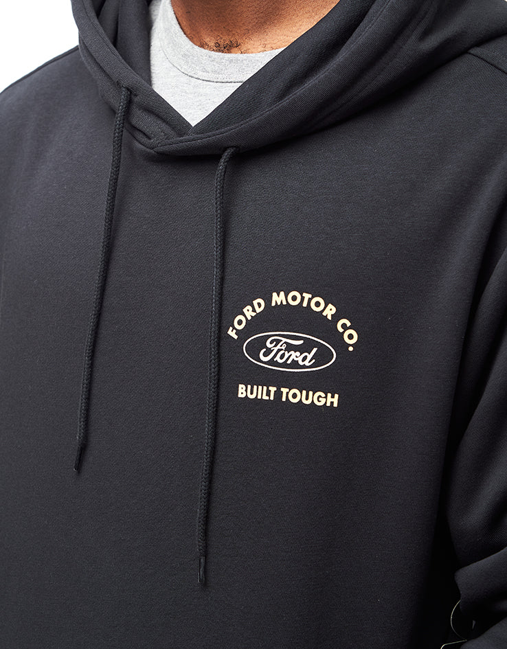 Brixton x Ford Built Tough Pullover Hoodie - Burnt Rubber