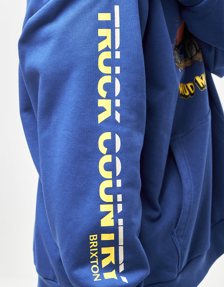 Brixton x Ford Mud Marathon Pullover Hoodie - Ford Blue