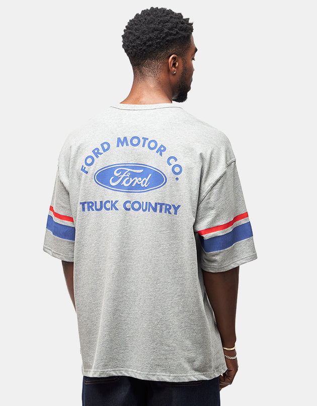 Brixton x Ford Truck Country Jersey - Heather Grey