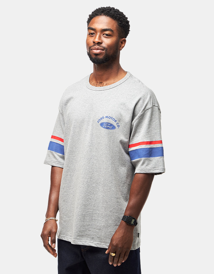 Brixton x Ford Truck Country Jersey - Heather Grey