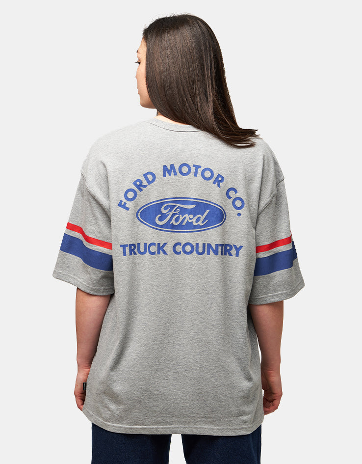 Brixton x Ford Truck Country Jersey - Heather Grey