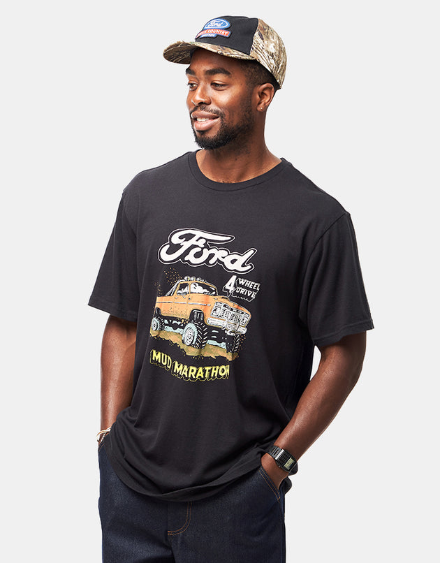 Brixton x Ford Mud Marathon T-Shirt - Burnt Rubber