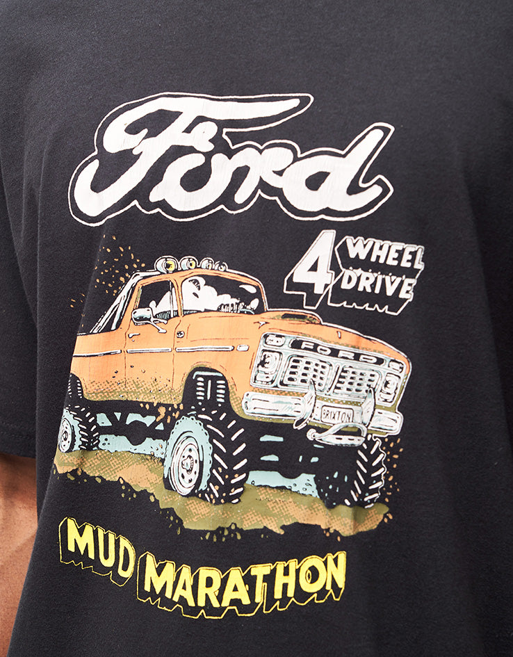Brixton x Ford Mud Marathon T-Shirt - Burnt Rubber