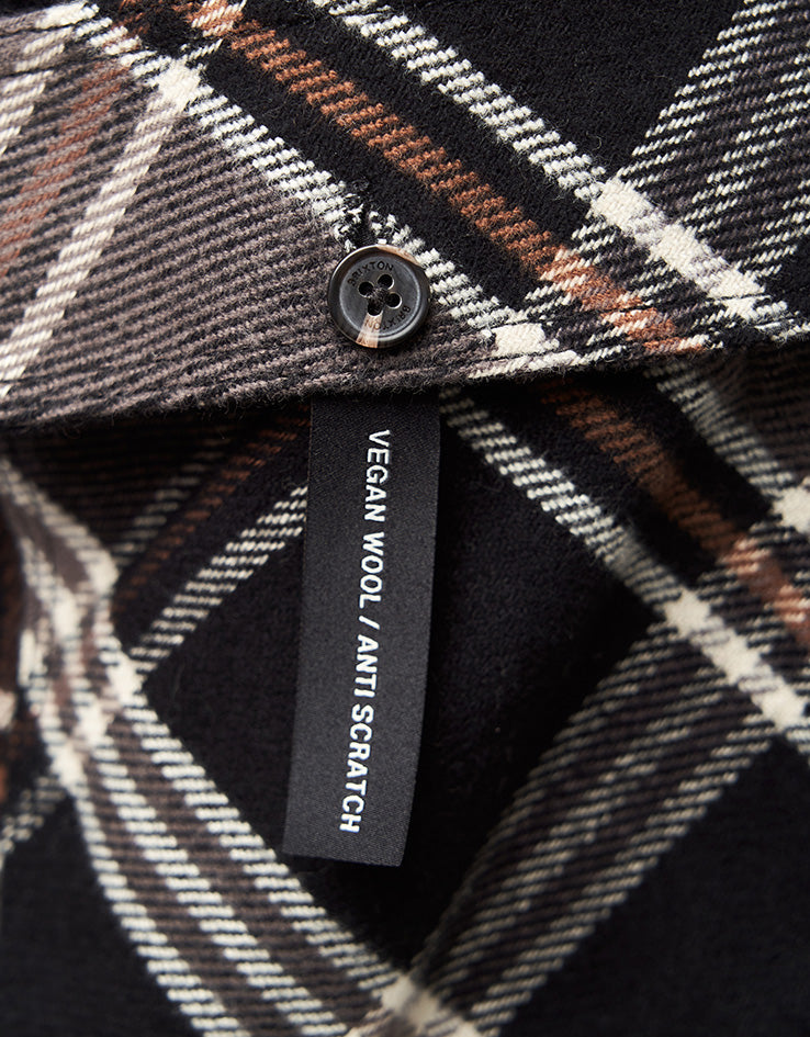 Brixton Bowery L/S Flannel Shirt - Black/Charcoal/Pinecone
