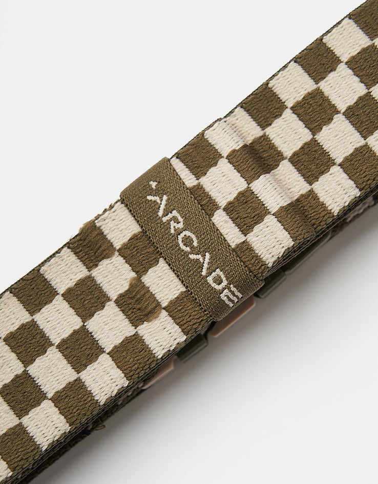 Arcade A2 Adventure Series Check Web Belt - Crocodile/Khaki