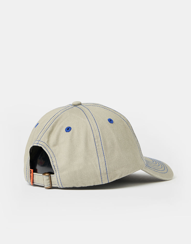 Butter Goods Rounded Logo 6 Panel Cap - Washed Sand