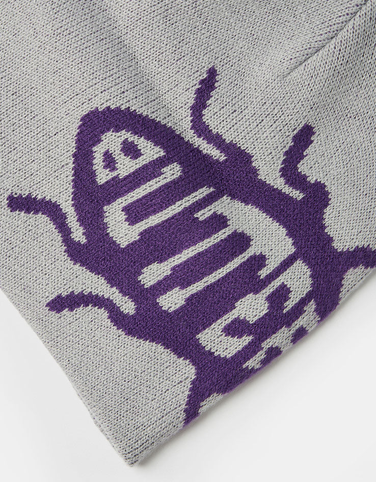 Butter Goods Roach Skully Beanie - Grey
