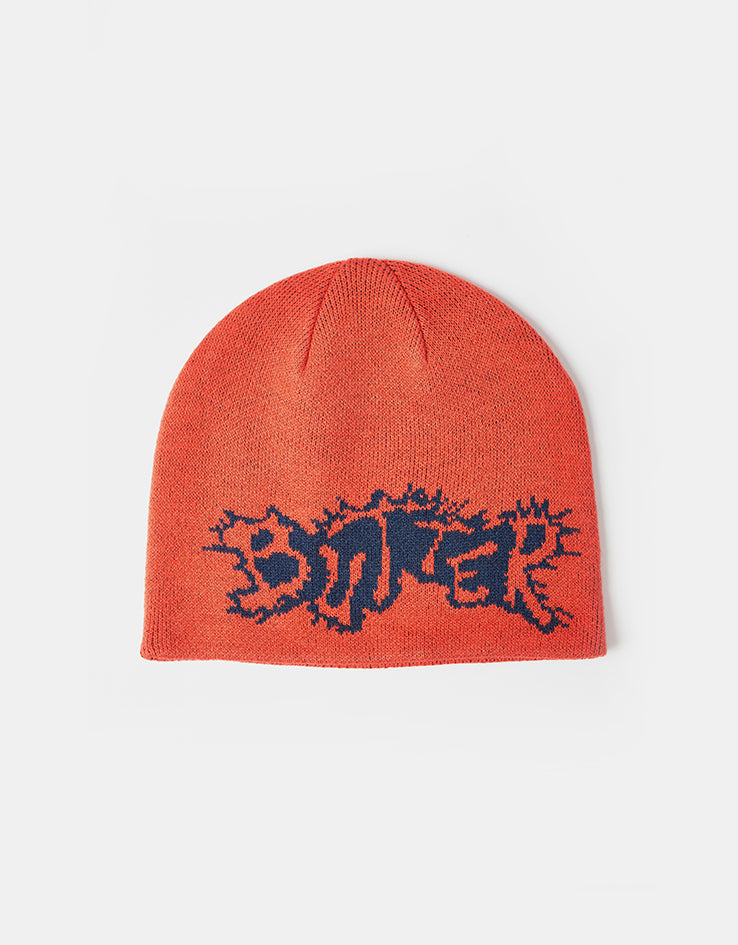 Butter Goods Eruption Skully Beanie - Red