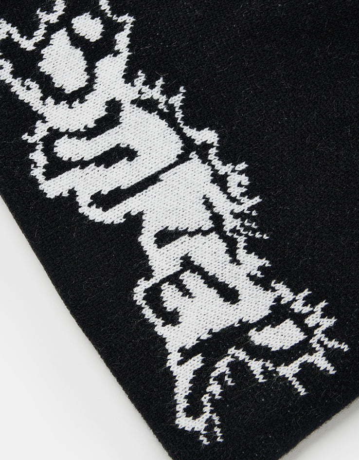 Butter Goods Eruption Skully Beanie - Black
