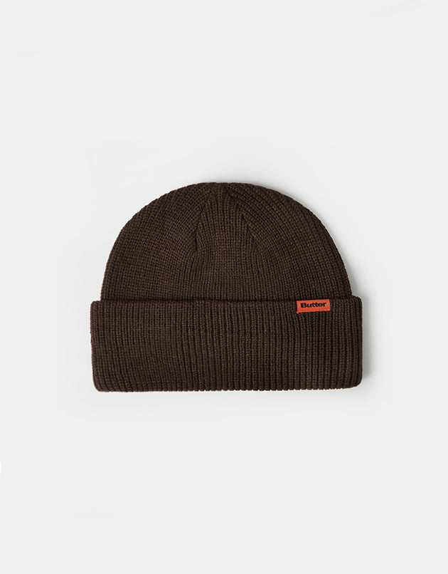 Butter Goods Tall Wharfie Beanie - Chocolate